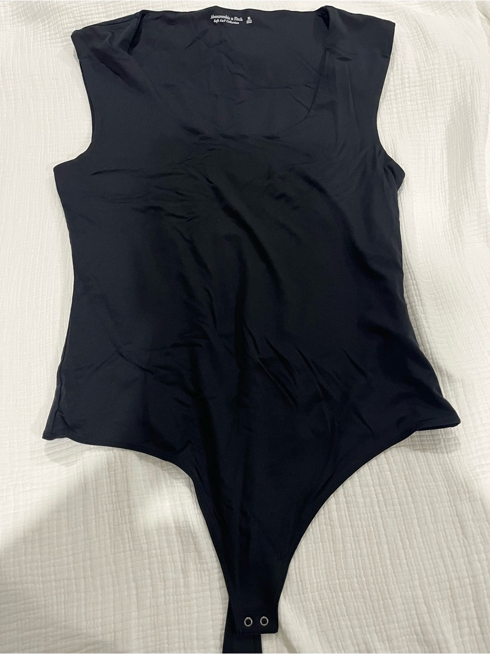 Abercrombie & Fitch Black Scoop Neck Thong Bodysuit. Never worn.